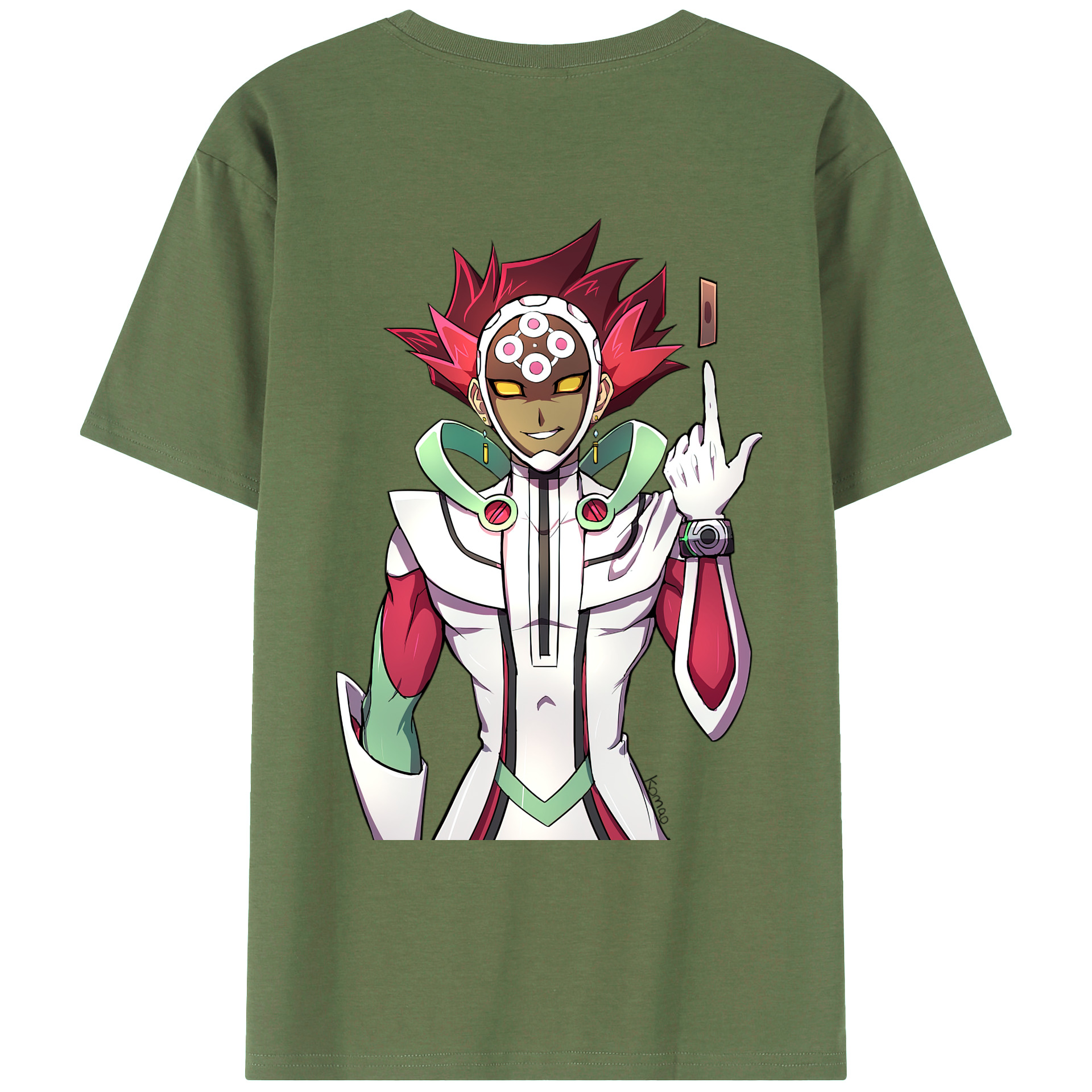 （画像用） 遊☆戯☆王 Yu-Gi-Oh! 綿100％ メンズ半袖Tシャツ（バックプリント） 通気性